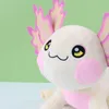 Giocattolo di peluche Axolotl di nuovo design Salamandra Simpatico regalo per bambini con bambola di dinosauro esagonale