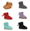 2022 bottes de neige bottes chaudes arc court bébé garçon fille enfants doux en peau de mouton en peluche garder beaux cadeaux d'anniversaire de Noël Aus U3281