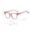 Sunglasses Frames Literary Retro Ladies Plain Glasses Square Eyeglasses Frame TR90 Spring Hinge Women's Fashion Non Prescription Points