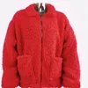 Women's Fur Autumn And Ainter Women's Large Pocket Lamb Coats European American Imitation Plush Loose Coat Overcoat Jacket