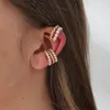 Boucles d'oreilles créoles mode C forme multicouche imiter perle grosse pour les femmes à la mode géométrique torsadé bijoux en métal