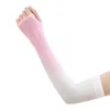 Knieholfen Sommerstufe Farbe Ice Seiden Chiffon Sonnenschutz Frauen ￄrmel Au￟ Anti Ultraviolett Sandstrand Sonne Sch￼tzen Sie sich Armhandschuhe