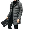 Jackets masculinos Jaqueta de Parkas de Inverno masculino Casaco Longo Coreano Plus Tamanho 4xl Slim Hoodied Outwear G221013