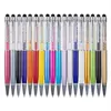 2 In 1 stylus touch pen luxe diamant capacitve schermpennen voor iPhone 6 7 8 x samsung tablet pc