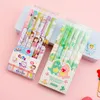 Creative Cute Student Press Pen 0.5mm test signature set legh cartoon gel