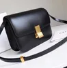 Ce classic bolsas de noite de couro de vaca studio luxuosa linha de designer couro de qualidade bolsa de barra diagonal de um ombro 2022