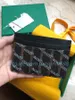 5Aトップメンズレザーカードバッグファッションクラシックメンミニバンクカードホルダースモールウォレットウルトラシンコイン財布付き箱