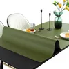 Table Cloth Leather Waterproof Tablecloth Oilproof Placemat Mat Custom Solid Color Protector Cover Rectangle