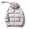 Herrjackor vinter tonåring puffer jacka casual mode varm kappa 2021 koreansk desginer överdimensionerad tjock khaki outwear män vadderad jacka g221013