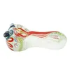 Colorful Cute Pyrex Thick Glass Pocket Pipes Portable Spoon Filter Dry Herb Tobacco Bong Handpipe Handmade Oil Rigs Smoking Cigarette Holder DHL