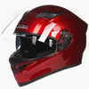 Cykelhjälmar Aerodynamisk design Doub NS Motorcyc Helmet Dot Godkänd full ansikte hjälm Rovab och Washabr Liner L221014