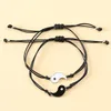 New Couple Piece Bracelet Creative Adjustable Alloy Tai Chi Bagua Woven Bracelet 2pcs/Set