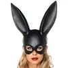 Maschere per feste Distintivo Halloween Makeup Ball Ear Mask Nightclub Girl Half-Face Cosplay per