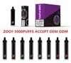 Elektronisk cigarett engångsvapen Zooy 5000Puffs laddningsbara vid den nedre cigaretten Deivce med Mesh Coil 650mAh Battery Starter Kit vs Randm