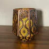 Świecane uchwyty vintage brązowy uchwyt domowy wzór dekoracji metalowej świecznika marokańskiego stylu salonu El El