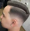 Pe￧a de cabelo humano virgem brasileira sedosa reta 7x9 #1b Toupe de renda cheia para homens de entrega r￡pida expressa