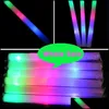 Party Decoratie 30Pcs Rgb Led Glow Sticks Verlichting Foam Stick Voor Bruiloft Concert Verjaardag Aangepaste Y201015336D D Dhuzr