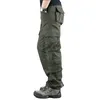 Spring Mens Cargo Pants Khaki Wojskowe Spodnie Casual Bawełna taktyczna wielka wielkość Armii Pantalon Militaire Homme 220713