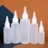 Bottiglie di stoccaggio 10ml 20ml 30ml 50ml 60ml 100ml Bottiglia vuota con contagocce Bottiglia di plastica riutilizzabile da spremere con tappo Olio per inchiostro liquido