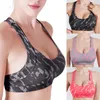 Traje de yoga Mujeres Deporte Sujetador Top Negro Acolchado Brassiere Fitness Deportes Tanque Femenino Push Up