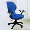 Sandalye kapakları 24 renk ofis bilgisayar kapağı spandeks sandalyeler için lycra streç toptan satış