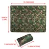 Utomhuskuddar Menfly Camouflage Camping Quilt Portable Camp Accessories Picknick Thermal Filt Ultralight Travel Sleeping Madrass Tourist