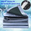 Shade 190G Thicken PE Silvery Green Tarpaulin Garden Rainproof Cloth Tent Shielding Waterproof Motorcycle Cover For The Car