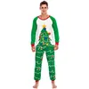 Famille Matching Tenues 2023 Christmas Vêtements de famille Families Filles Boys Filles Pyjamas Assortir Vêtements Santanta Green Vêtements Mother Sleepwear Pyjamas 220913