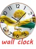 Wandklokken Creatieve Europese klok Luxe Arc Glass Mute Watch Modern Design Reloj de Pared Living Room Decoration Accessories