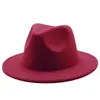 Kids Classic Wide Brim Fedora Hat Children Boys Girls Felt Panama Cap