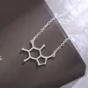 Kedjor Ventfille 925 Sterling Silver Dopamine Molecular Structure Gene Necklace for Women Personality Creative Jewelry Party Gift 2022