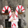 Decorações de Natal 2pcs Candy Canes Inflável Decoração de Árvores ao Exterior Ano 2022 Para Ornamentos de Decoração de Casa