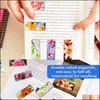 Marcador de marcadores de favoritos dos marcadores Flor Magnetic Bookmarks Floral Page Markers Redused For School Home Office Readers Students Magnet the Dhmkk