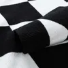 Męskie swetry 2022 jesienne zimowe swobodne harajuku szczupły dzianinowe moda bla białe męskie pullovery streetwear g221018