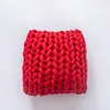 Oreiller 35 35cm Beau chunky yarn tricot en coton canap￩ jet chambre ￠ la main douce pour le salon