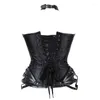 Bustiers Corsets Plus Size Steampunk Sexy Corset Top Steel Boned Zipper Side Gothic Waist Cincher Korseoverbust Femme