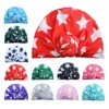 Sombreros 10pcs 2022 Niños Invierno Cálido India Cap para niño Turban Star Knot Skullies Beanie Girl Head Wrap Bohemian