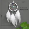 Feather Dream Catcher Dekorativa föremål Handgjorda väggar hängande vindklockor Creative Hollow Home Car Ornament Craft Decoration Gifts 1223404