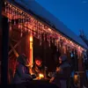 Strings Festoon LED ICICLE CUICLE LJUS JJUL DECORATIONS 2022 Year Decor Garland Outdoor Droop 0,5/0,6/0,7 M EU -kontakt