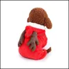 Hundkläder Autumn och Winter Four Legged Pet Clothes Thickning Double Layer Dog Warm Clothing Soft Coral Veet Outfit Drop Delivery DHRWM