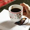 Tasses tasse en céramique tendance créative personnalité noël bouteille de café Couple hommes et femmes petit déjeuner tasse ménage eau gobelet