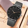 Relógios de pulso relógios homens 2022 Ultra Thin Elegant Business Business Stoneless Steel Mesh Quartz Watch Relogio Masculino Hour