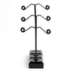 Smyckespåsar 3st Earring Halsband Metal Tree Display Stand Hanger Holder Show Rack