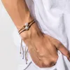 Charm armband ingesight.z boho f￤rgglad tr￥d fl￤tad f￶r kvinnor m￤n punk peal p￤rlor justerbar handgjorda par armband g￥va