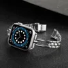 IWATCH 시리즈 8 7 6 SE 5 4 3 38mm 42mm 44mm 41mm 49mm 용 스마트 스트랩 볼 합금 다이아몬드 인셔 밴드