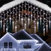 Strings Christmas Icicle Lights Year Decor 2023 Street Garland On the House Festoon LED Gardin String Droop 0,6/0,7/0,8m