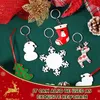 Sublimation de Noël Pendentifs vierges en bois Ornement Décorations en MDF double face Pendentif Arbre en vrac vierge Disques commémoratifs Fournitures pour décoration de bricolage 1019