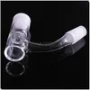 Full Weld Smoking Quartz Banger Wholesale 45/90 Degree Female Male Bangers Beveled 10mm 14mm 18mm Quartz 100st