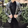 Männer Anzüge Herren Casual Wear Afrikanische Print Blazer Masculino Slim Fit Club Outfits Vetement Homme 2022 Veste Mariage Lentejuela hombre