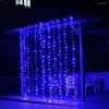 문자열 화환 커튼 LED 조명 가정용 야외 꽃 마토 아이 시클 3m 1/2/3m 플러그 구동을위한 크리스마스 장식